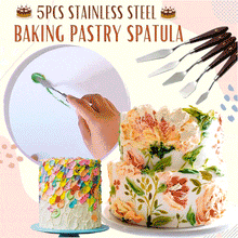 Load image into Gallery viewer, 5pcs Stainless Steel Baking Pastry Spatulas
