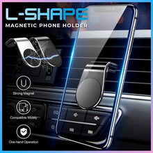 Load image into Gallery viewer, Magnetic Powerful Air Vent Car L-Shape Phone Holder
