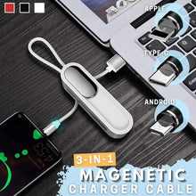 Load image into Gallery viewer, 3 in 1 Magnetic Mini Phone Charger Cable
