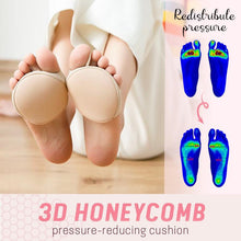 Load image into Gallery viewer, Honeycomb Fabric Forefoot Pads (3 Pairs)
