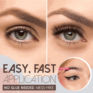 GlamUp Magnetic Eyelashes + Eye Liner 3 Pairs Set