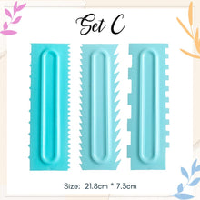 Load image into Gallery viewer, Cake Icing Comb (Set of 3)
