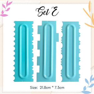 Cake Icing Comb (Set of 3)