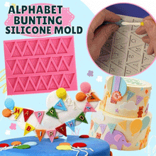 Load image into Gallery viewer, Alphabet Bunting Silicone Mold
