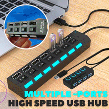 Load image into Gallery viewer, Multiple Ports High Speed USB Hub
