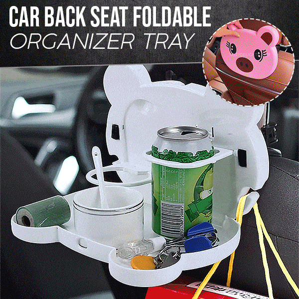 Car Back Seat Foldable Organizer Tray